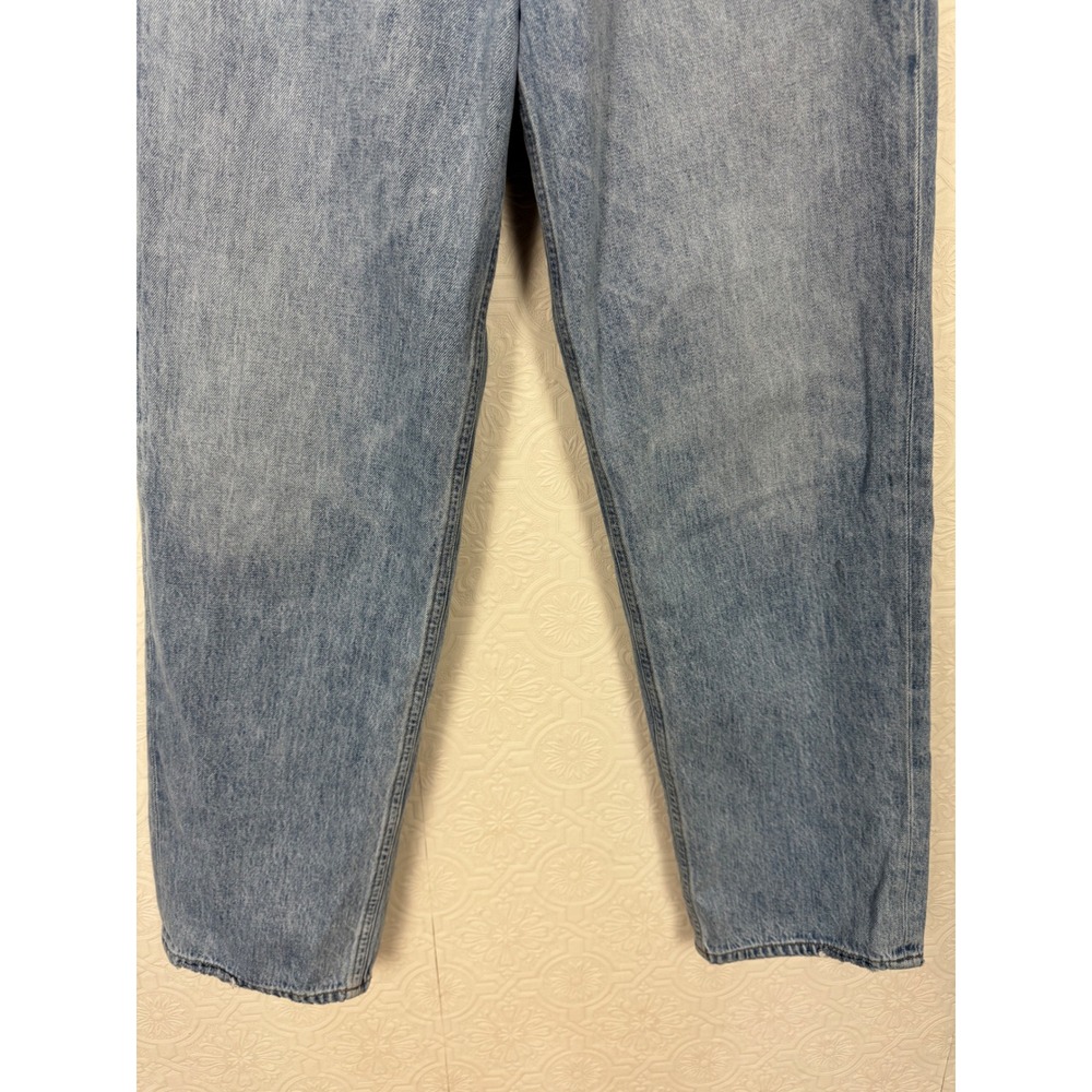 Agolde Criss Cross Upsized Jeans Light Blue Straight Leg Denim A097-983 Size 27 - Picture 6 of 13